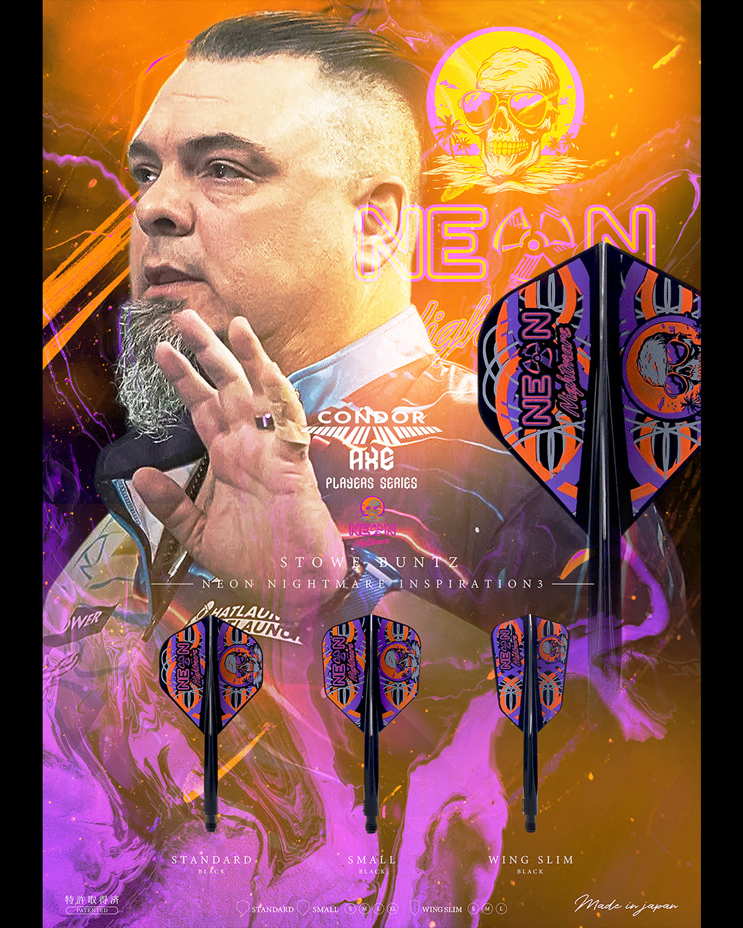 CONDOR AXE Stowe Buntz Model Neon Nightmare Inspiration 3